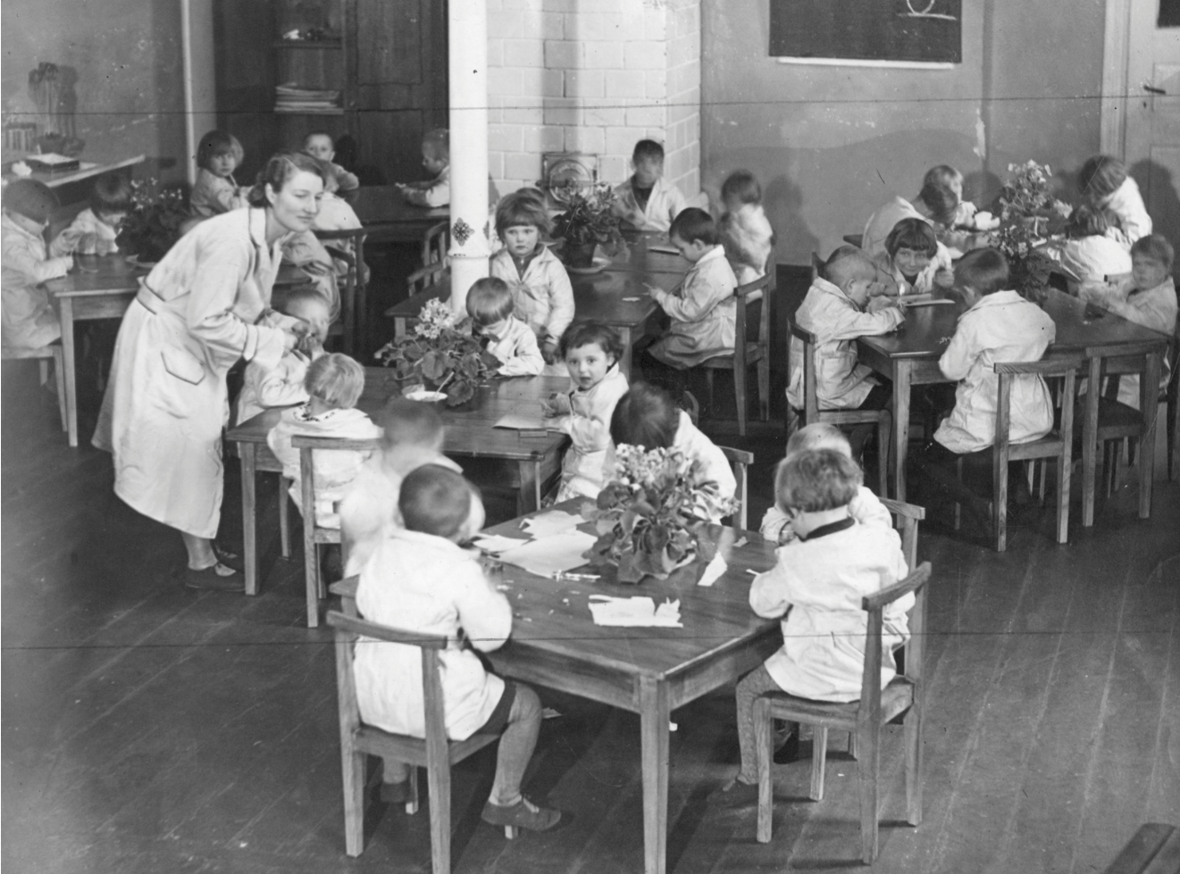 Przedszkole dla dzieci pracowników Łazienek w Warszawie 1932